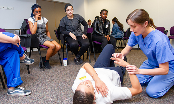 A YourStance workshop with young people and healthcare professional volunteers