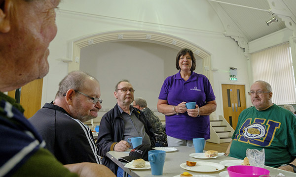 Alison Bunce at the friendship hub in Greenock, Inverclyde