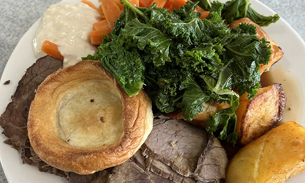 Picture posted on Twitter by a nurse of a discounted Sunday dinner