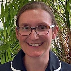 Close-up image of Holly Slyne, winner of the Greener Nursing Practice award at the RCN Nursing Awards 2023