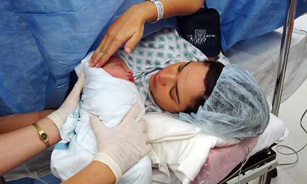 C-section