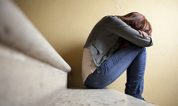 Depressed woman
