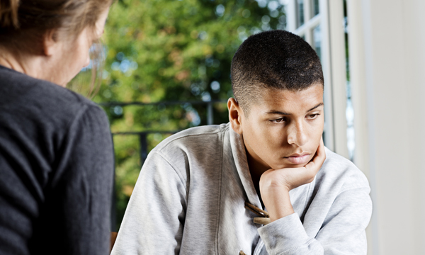 Depressed teenager