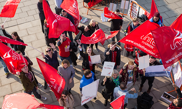 Unite demonstration