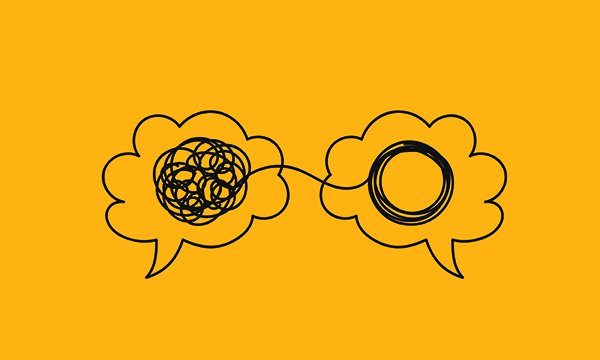 Vector illustration depicting two brains. Using the right words to describe different kinds of deaths will help focus on treatable conditions and reduce preventable mortality, says associate director of public health for North Wales Rob Atenstaedt