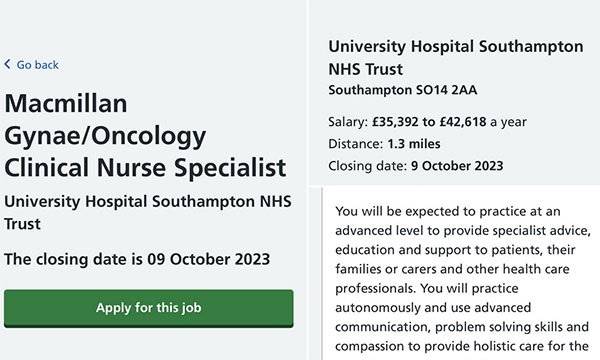 Job advert