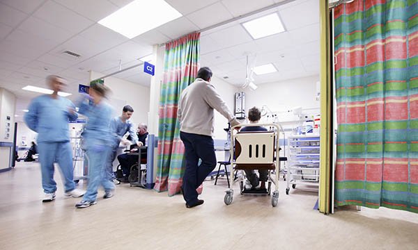 Busy hospital ward