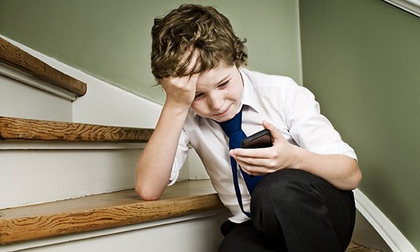 boy in distress