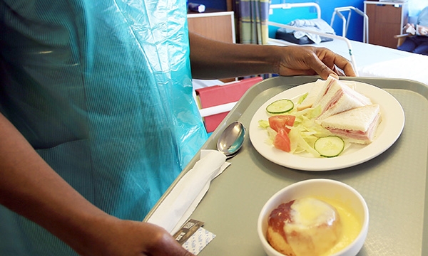 hospital meal tray