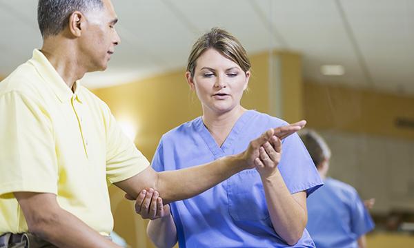 patient in physio