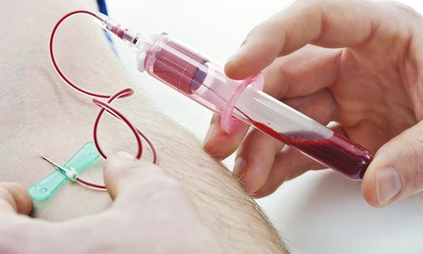 Taking blood