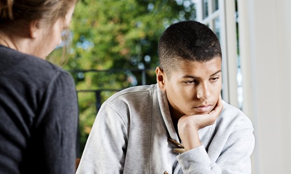 Depressed teenager