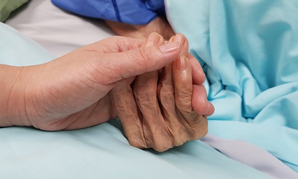 Holding hands